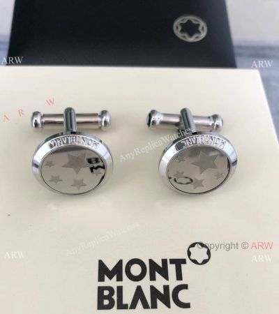 Best Buy Replica Mont Blanc Stainless Steel Cufflinks Star Dial